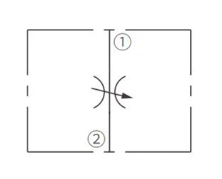 Symbole d'opération de INV08-21 valve hydraulique d'aiguille