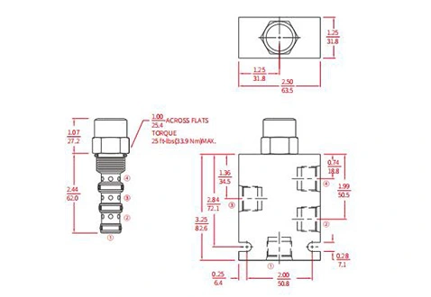 Dessin de performance/dimension/sectionnel de IEC10-42 soupape de contrôle de restriction