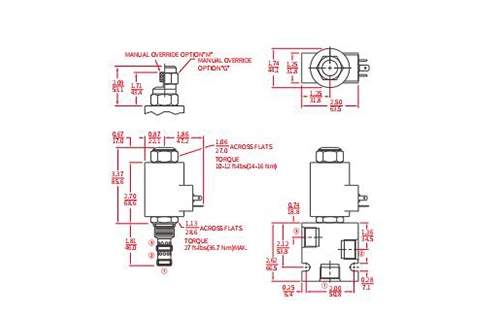 Dessin de performance/dimension/sectionnel de IPV70-30 soupape de régulation de débit proportionnelle